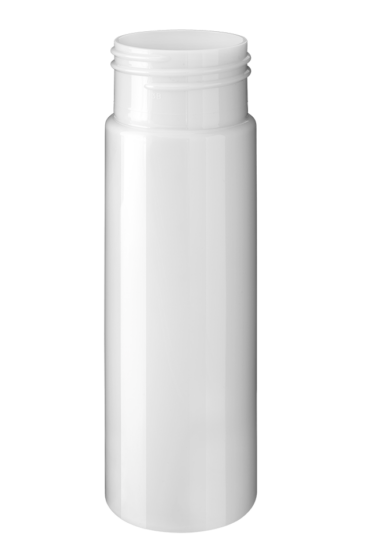 Cylindrical pill container 200ml 45CT PET white